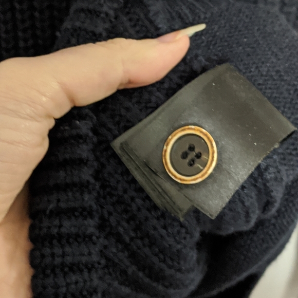 H&M-Mens Shawl Collar SlimFit Knit Ribbed Pullover - Picture 6 of 8